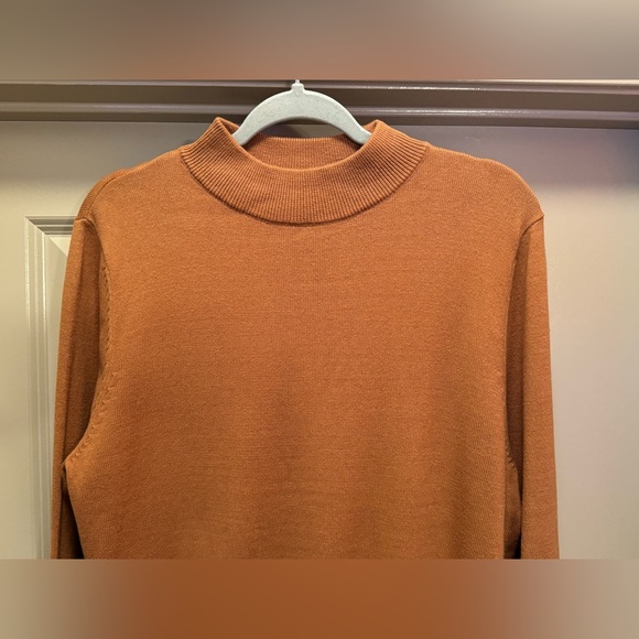 JEFF Brown Tan Knit Sweater size L - Picture 4 of 10